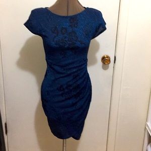 Shimmering blue dress